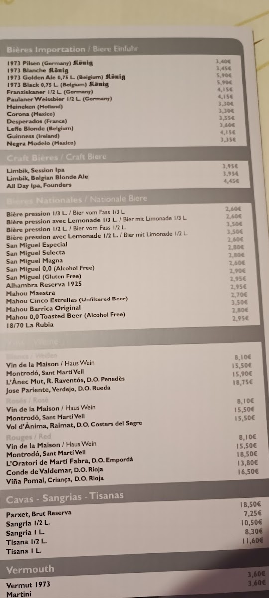 Menu - König | Girona photo 10